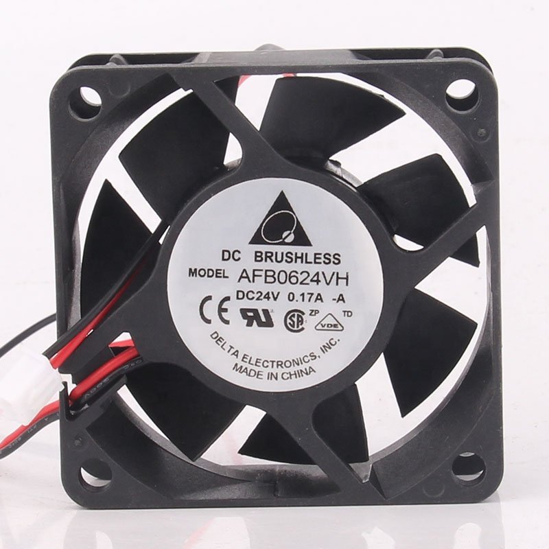 New DELTA 12V 48V DC24V 0.17A EC AC 60X60X25MM 6cm 6025 Large air Volume Double Ball Bearing Centrifugal AFB0624VH Cooling Fan